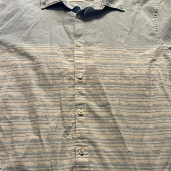 Original Penguin Blue Casual Button Down Shirt - Picture 4 of 6
